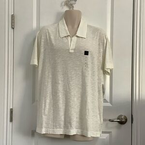 New with Tags Calvin Klein Jeans Off-White Polo Shirt Size XL